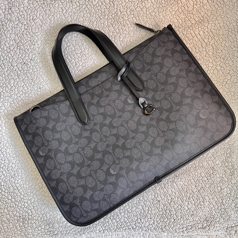 Coach Retail Issac Workbag Briefcase in Signature Canvas